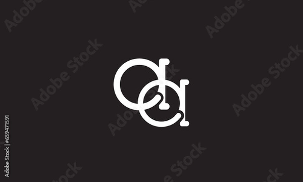 Obraz AA, A  Abstract Letters Logo Monogram