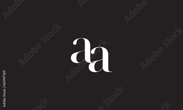 Obraz AA, A  Abstract Letters Logo Monogram