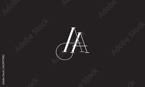 Obraz AA, A  Abstract Letters Logo Monogram