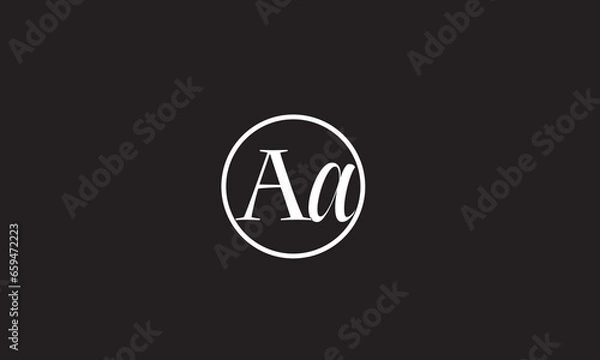 Obraz AA, A  Abstract Letters Logo Monogram