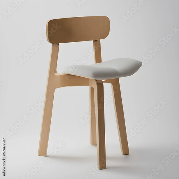 Obraz wooden chair isolated on white