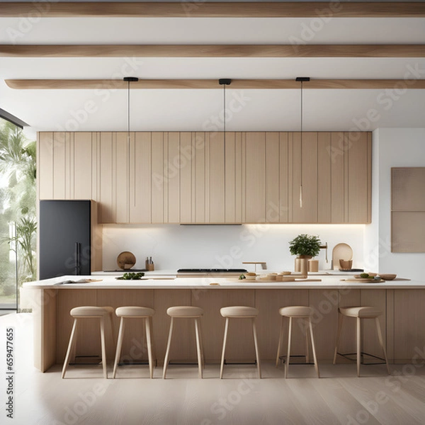 Obraz modern kitchen interior Generative AI