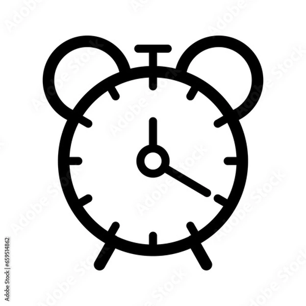 Obraz alarm clock icon vector illustration