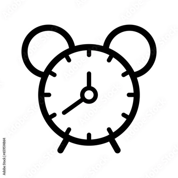 Obraz alarm clock icon vector illustration