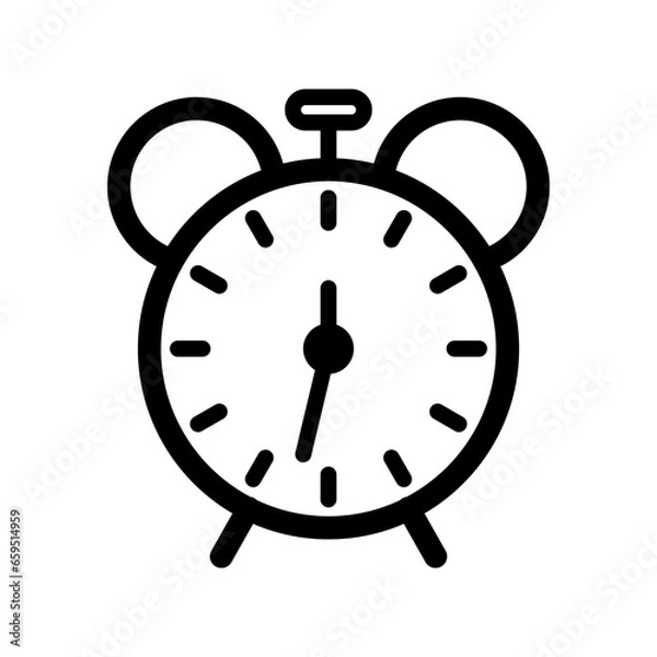 Obraz alarm clock icon vector illustration
