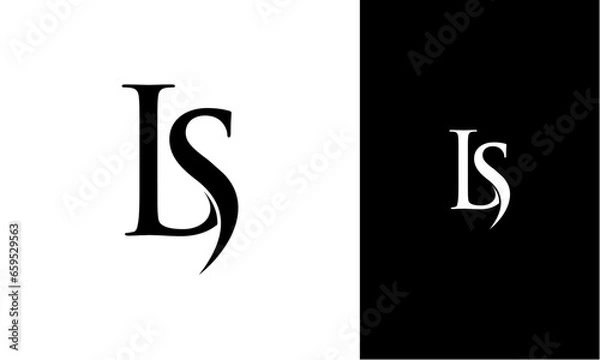 Obraz LS initial logo design vector concept