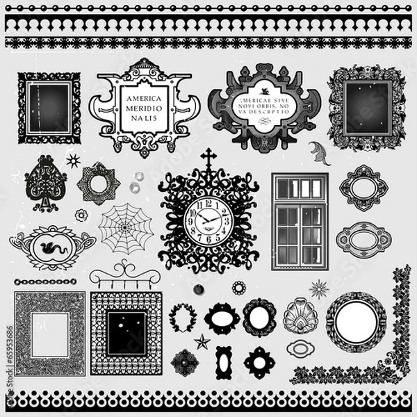 Obraz Antique frames and borders