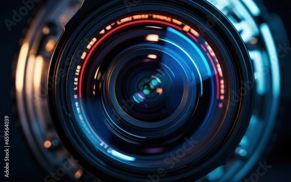 Obraz Video camera lens