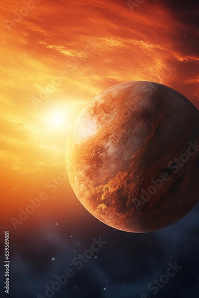 Obraz Venus planet, generative ai image