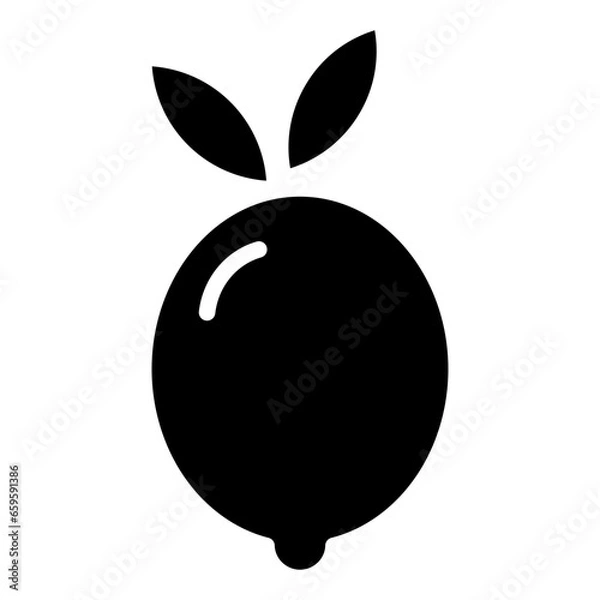 Obraz Solid Lemon icon