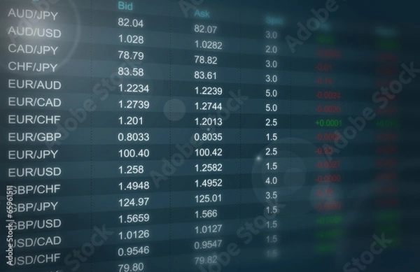 Obraz Currency Exchange Rate
