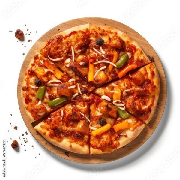 Obraz Barbecue Pizza w Bell Pepper
