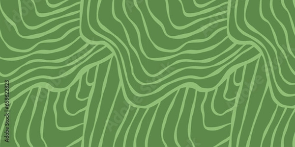 Fototapeta Vineyard seamless vector handdrawn pattern.