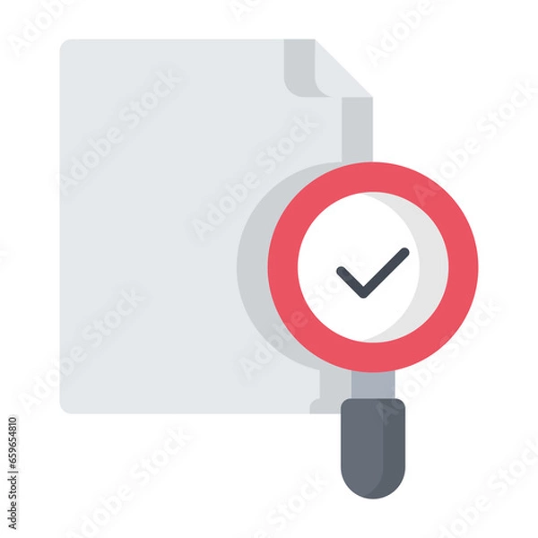 Fototapeta Auditing Flat Icon