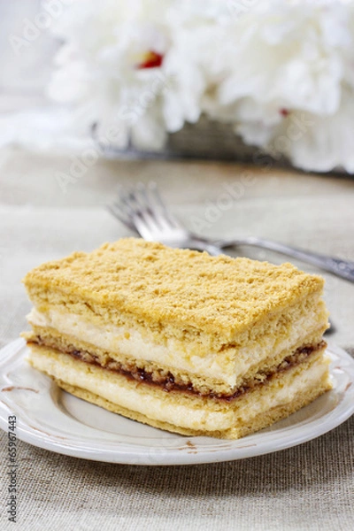 Fototapeta Layer honey cake