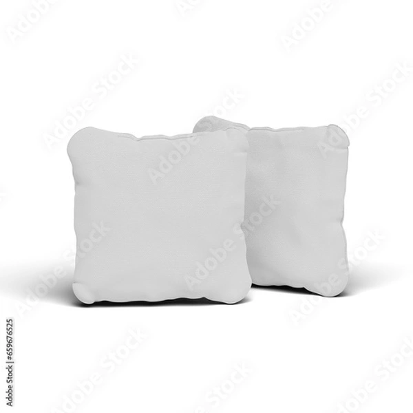 Fototapeta 3d rendering illustration of two cornhole bags isolated on transparent background