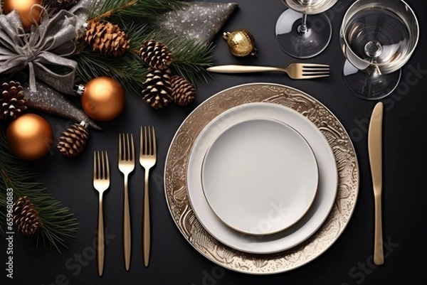 Fototapeta Elegant Holiday Feast