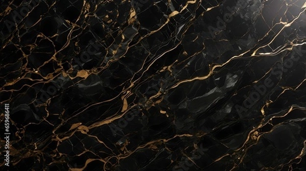 Fototapeta Black Marble Texture Marble Wall With Gold Textures Luxury Pattern Black Marble Texture Background Black And Gold Surface Of Stone Texture AI Generative