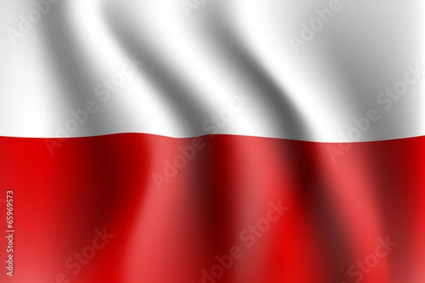 Obraz polska flaga wektor