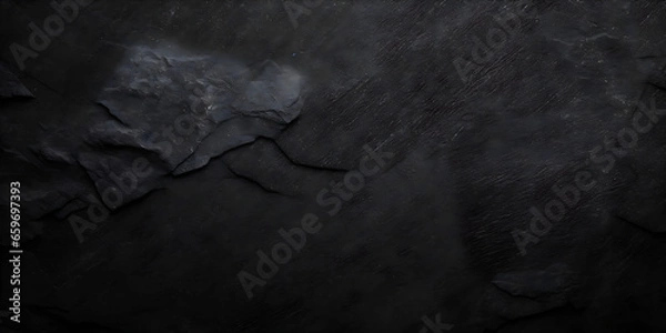 Fototapeta Black background with stucco texture light golden tones