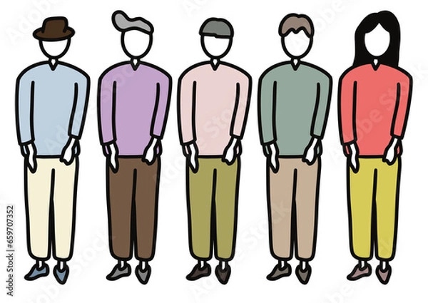 Obraz カラフルな人