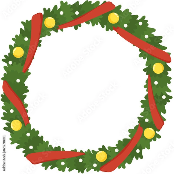 Obraz Christmas wreath design