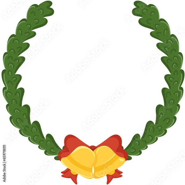Obraz Christmas wreath design
