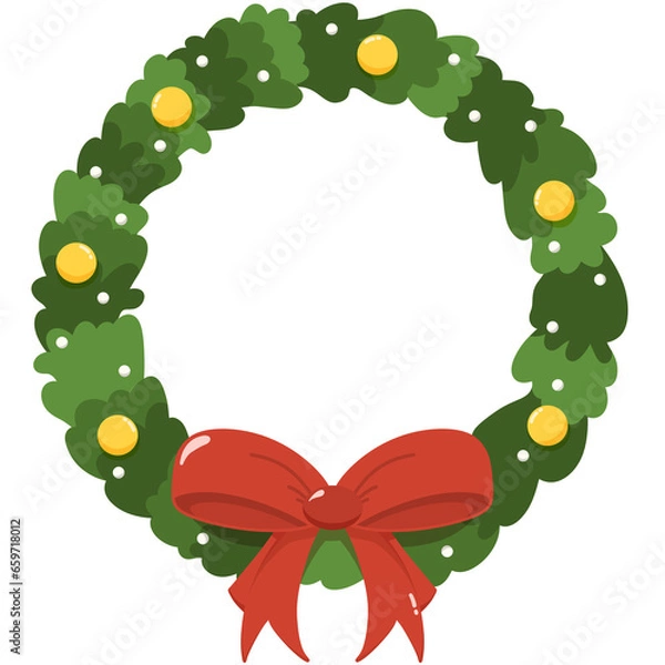 Obraz Christmas wreath design