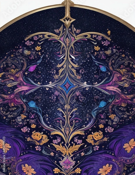 Fototapeta stained window