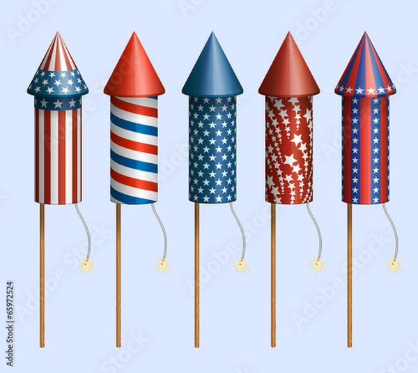 Obraz Firework rockets