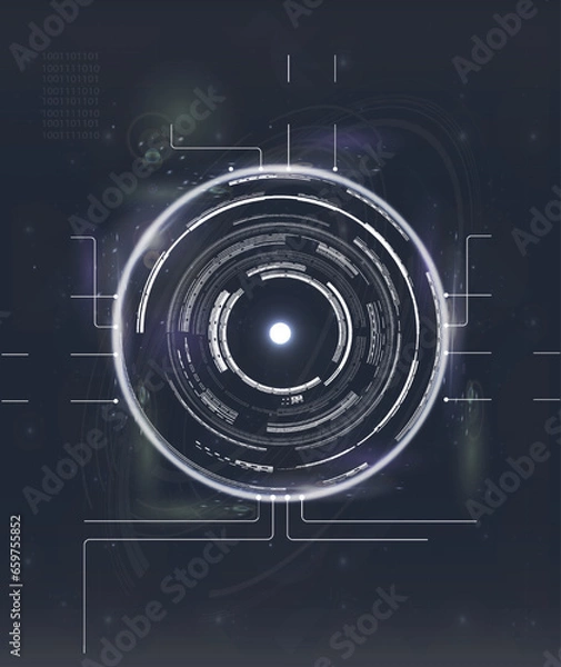 Obraz Vector HUD Circle Widgets