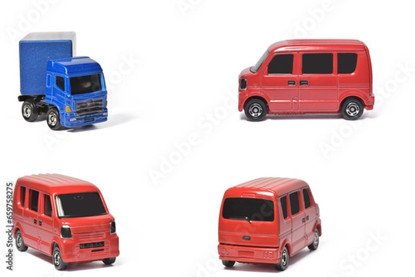Obraz Isolated small car toy. has clipping path
