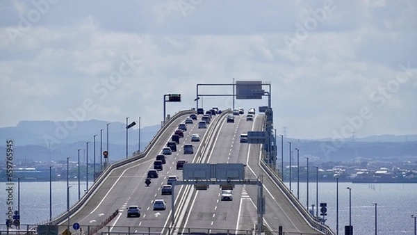 Obraz 海ほたるPAから見える東京湾アクアライン