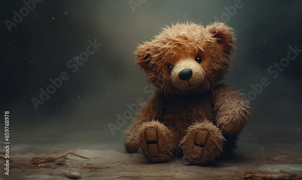Obraz Dark, Teddy bear