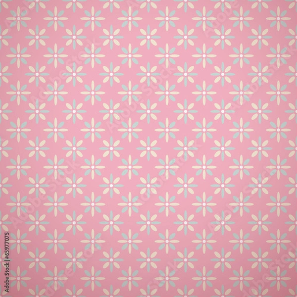 Fototapeta Sweet cute vector seamless patterns (tiling)