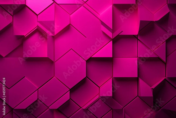 Obraz magenta color geometric background
