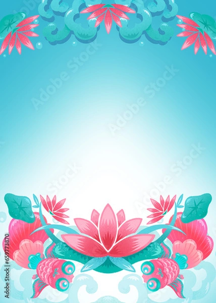 Obraz Creative Typography Blessing Character Design for the Year of the Dragon Spring Festival