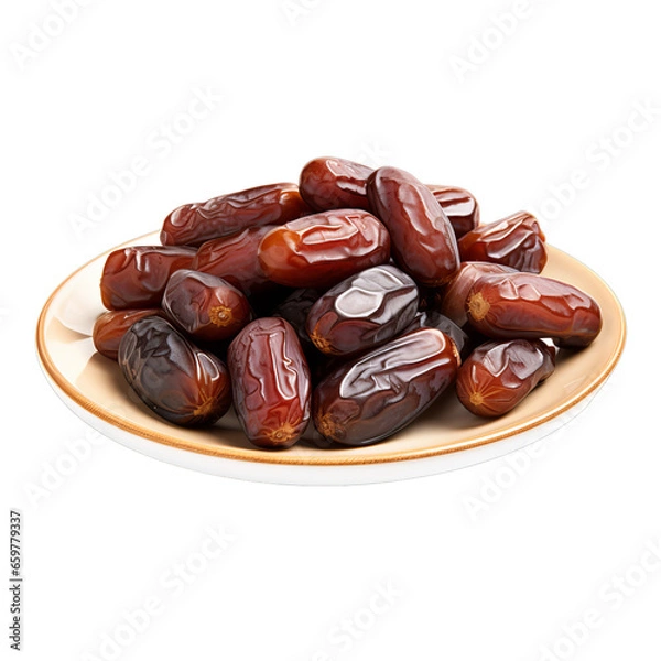 Fototapeta dates isolated on white background