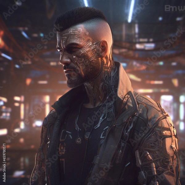 Obraz サイバーパンク系マン