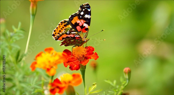 Obraz butterfly on a flower