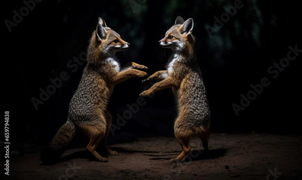 Obraz night, wild animals