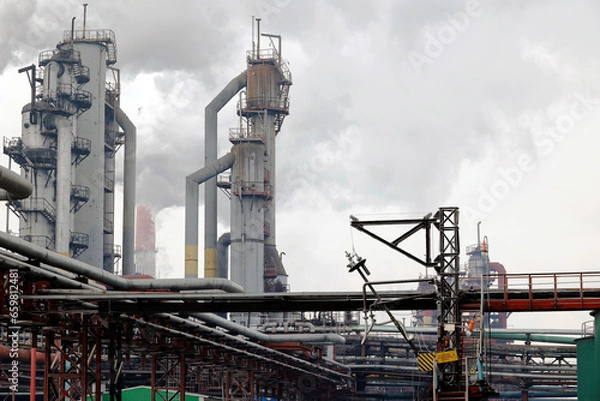 Obraz rig in the city