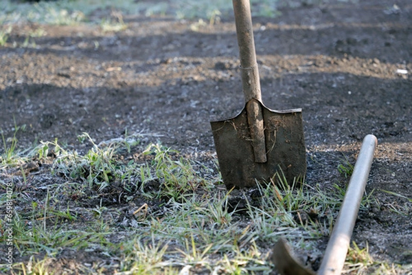 Obraz shovel in the garden