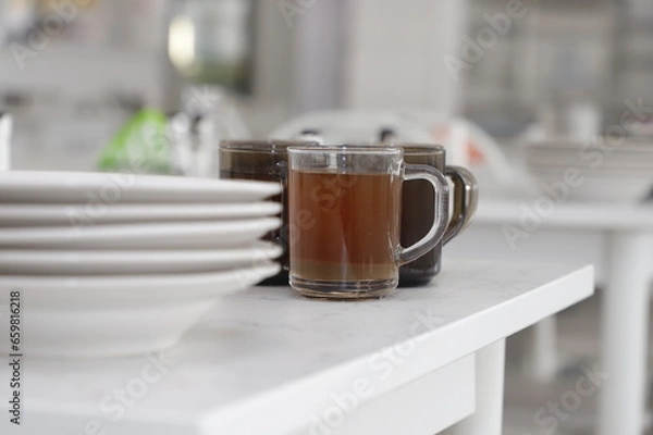 Obraz cup of tea on a table