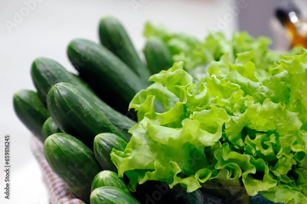 Obraz fresh green salad