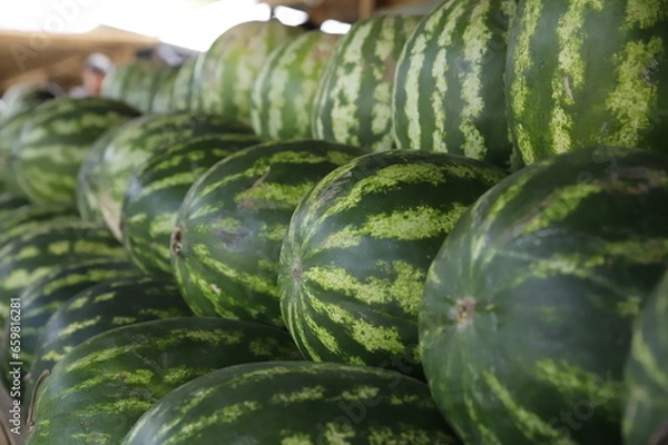 Obraz watermelons on market