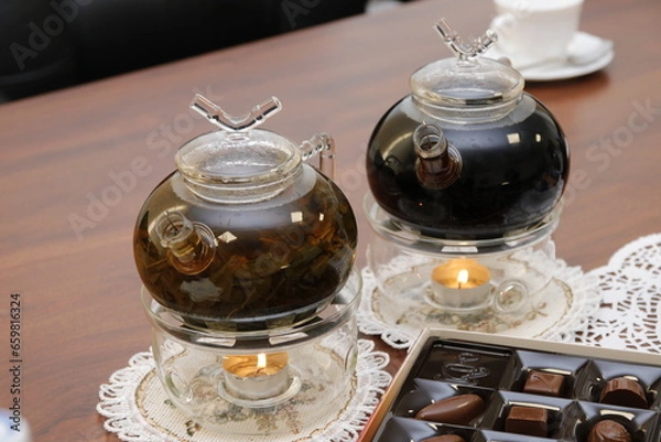 Obraz teapot and cups