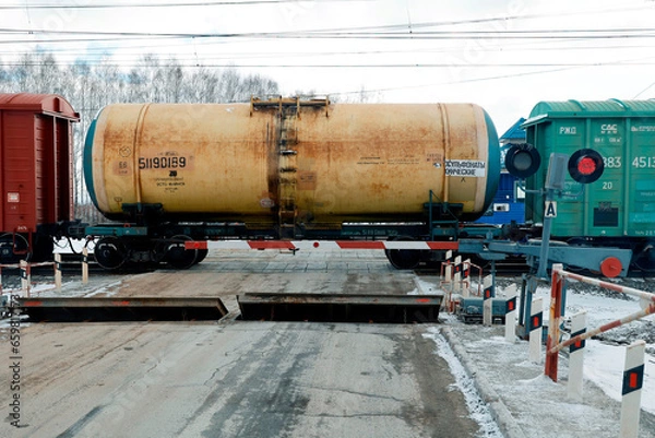 Obraz train on the railway