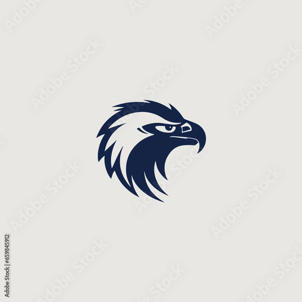 Fototapeta 鷹をシンボリックに用いたロゴのベクター画像