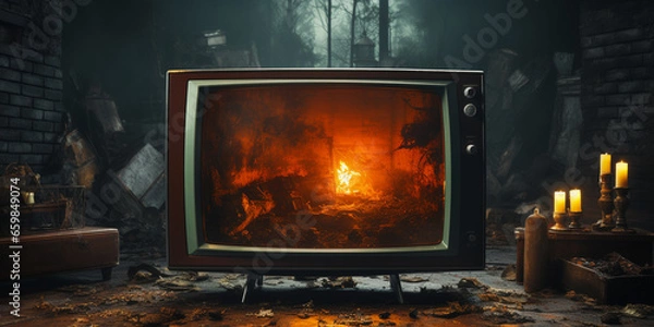 Fototapeta High-resolution Dirty grunge analog 8k widescreen retro effect background